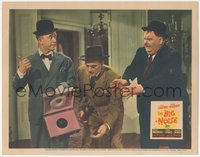 6p0622 BIG NOISE LC 1944 Oliver Hardy & man panic when Stan Laurel almost drops the bomb, rare!