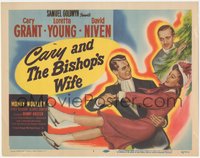 6p0544 BISHOP'S WIFE TC 1948 Cary Grant, Loretta Young, priest David Niven, classic romantic comedy!