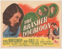 6p0546 BRASHER DOUBLOON TC 1947 George Montgomery & Nancy Guild, noir written by Raymond Chandler!