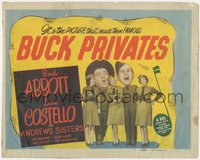 6p0547 BUCK PRIVATES TC R1948 Bud Abbott & Lou Costello in the picture that made them famous!
