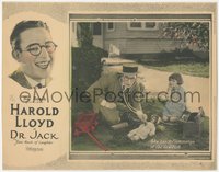 6p0652 DR. JACK LC 1922 doctor Harold Lloyd says girl's doll has inflammation of the sawdust, rare!