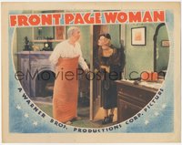6p0658 FRONT PAGE WOMAN LC 1935 Bette Davis by J. Farrell MacDonald covering w/blanket, ultra rare!