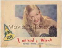 6p0668 I MARRIED A WITCH LC 1942 incredible close portrait of sexiest smiling Veronica Lake, rare!