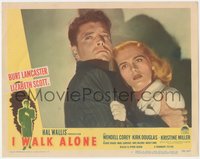 6p0670 I WALK ALONE LC #6 1948 great moody close up of scared Burt Lancaster & sexy Lizabeth Scott!