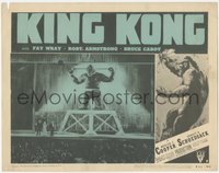 6p0679 KING KONG LC #5 R1952 best image of giant ape chained on stage in front of huge crowd!