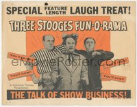 6p0604 THREE STOOGES FUN-O-RAMA TC 1959 wacky image of Moe Howard, Larry Fine & Joe Besser, rare!