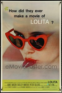 6p1100 LOLITA 1sh 1962 Stanley Kubrick classic, Sue Lyon, how did they ever make this movie!