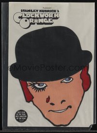 6p1316 CLOCKWORK ORANGE white style 6x9 iron-on transfer 1972 put Malcolm McDowell on your clothes!