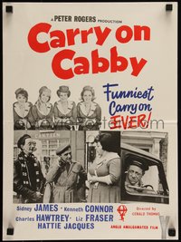 6p0234 CARRY ON CABBY New Zealand daybill 1967 James, English taxis, funniest one of them EVER!
