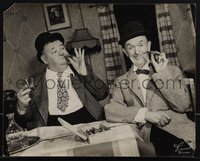 6p0029 LAUREL & HARDY deluxe English 12x15 still 1952 Stan & Ollie with cigars & booze by Rimis!