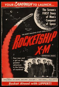 6p0060 ROCKETSHIP X-M pressbook 1950 Lloyd Bridges in the FIRST story of man's conquest of space!