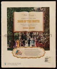 6p0063 SONG OF THE SOUTH pressbook 1946 Walt Disney, Uncle Remus, Br'er Rabbit & Br'er Bear, rare!