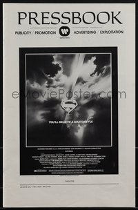 6p0067 SUPERMAN pressbook 1978 comic book hero Christopher Reeve, Brando, Hackman, classic!