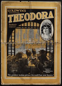 6p0068 THEODORA pressbook 1921 Italian 1919 epic Teodora released by Goldwyn in U.S., ultra rare!