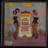 6p0226 GENTLEMEN PREFER BLONDES 78 RPM soundtrack record album 1953 Marilyn & Jane, triple album!