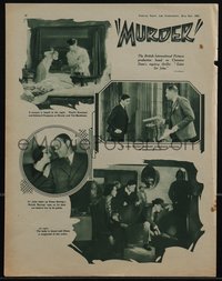 6p0306 MURDER/WHOOPEE English trade ad 1931 director Alfred Hitchcock, country of origin, ultra rare!