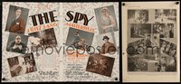 6p0310 SPIES group of 2 English trade ads 1929 Rudolph Klein-Rogge, Fritz Lang, Thea von Harbou, Spy!