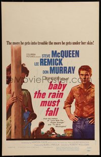 6p0077 BABY THE RAIN MUST FALL WC 1965 Steve McQueen gets in trouble & gets under Lee Remick's skin!