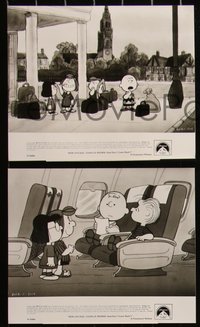 6p0313 BON VOYAGE CHARLIE BROWN presskit w/ 8 stills 1980 Peanuts, Snoopy, Charles M. Schulz art!