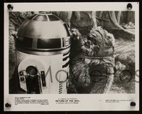 6p0318 RETURN OF THE JEDI presskit w/ 3 stills 1983 George Lucas classic, Introducing the Ewoks!