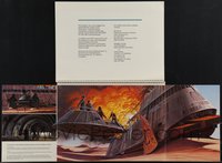 6p0259 RETURN OF THE JEDI world premiere promo brochure 1983 advertised as Revenge of the Jedi!