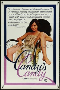 6r0666 CANDICE CANDY 1sh 1976 Sylvia Bourdon, x-rated, Al Goldstein loved it, Candy's Candy!