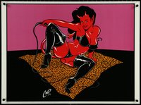 6r0160 CHRIS COOPER 24x32 commercial poster 1999 sexy, different Wild Devil Girl by the artist!