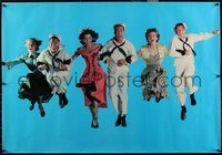 6r0165 ON THE TOWN 27x39 commercial poster 1980s Frank Sinatra, Kelly, great image of all 6 stars!