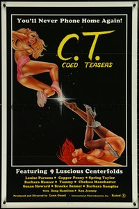6r0663 C.T. COED TEASERS 1sh 1983 Ron Jeremy, sexy parody E.T. art, you'll never phone home again!