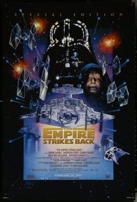 6r0708 EMPIRE STRIKES BACK style C advance 1sh R1997 they're back on the big screen!