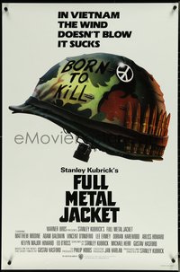 6r0726 FULL METAL JACKET advance 1sh 1987 Stanley Kubrick Vietnam War movie, Philip Castle art!