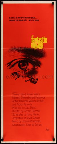 6r0253 FANTASTIC VOYAGE insert 1966 Raquel Welch journeys to human brain, Richard Fleischer sci-fi!