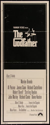 6r0258 GODFATHER int'l insert 1972 Francis Ford Coppola classic, great art by S. Neil Fujita!