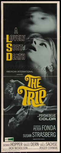 6r0270 TRIP insert 1967 AIP, written by Jack Nicholson, LSD, wild sexy psychedelic drug image!