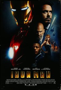 6r0771 IRON MAN int'l advance DS 1sh 2008 Robert Downey Jr. is Iron Man, Gwyneth Paltrow!