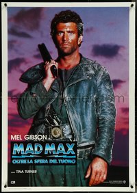 6r0230 MAD MAX BEYOND THUNDERDOME Italian 1sh 1985 wasteland hero Mel Gibson, ultra rare!