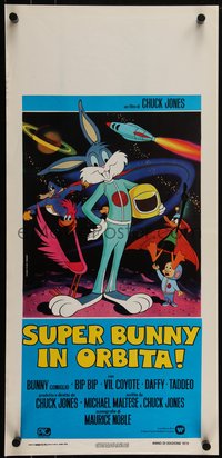 6r0278 BUGS BUNNY & ROAD RUNNER MOVIE Italian locandina 1979 Chuck Jones comedy cartoon, ultra rare!