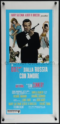 6r0297 FROM RUSSIA WITH LOVE Italian locandina R1970s Sean Connery is Ian Fleming's James Bond!