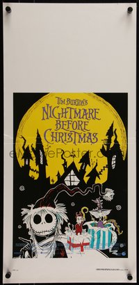 6r0310 NIGHTMARE BEFORE CHRISTMAS Italian locandina 1994 Tim Burton, Disney, Halloween horror!