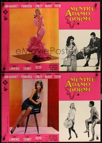 6r0550 PLEASURE SEEKERS 8 Italian 19x27 pbustas 1965 sexy Ann-Margret, Lynley & Tiffin, ultra rare!