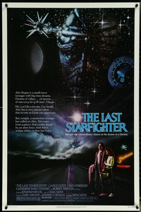 6r0785 LAST STARFIGHTER 1sh 1984 Catherine Mary Stewart & Lance Guest as video game pilot!