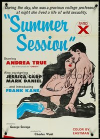 6r0205 SUMMER SESSION 20x28 special poster 1980 teacher Andrea True lived a life of wild sexuality at night!