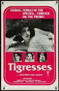6r0207 TIGRESSES & OTHER MAN-EATERS 22x34 special poster 1979 sexy Vanessa Del Rio, Samantha Fox, Rikki O'Neal!