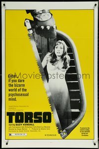 6r0968 TORSO 1sh 1973 directed by Sergio Martino, sexy Suzy Kendall, bizarre psychosexual minds!