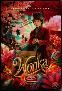 6r0998 WONKA teaser DS 1sh 2023 Timothee Chalamet, every good thing in this world started w/ a dream!