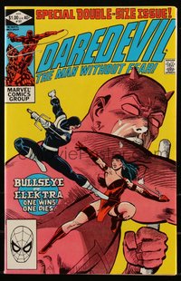 6s0229 DAREDEVIL #181 comic book Apr 1982 art by Frank Miller, who signed on bottom of splash page!
