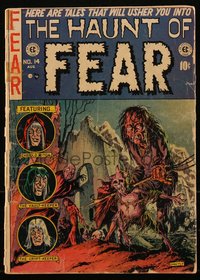 6s0068 HAUNT OF FEAR #14 comic book August 1952 art by Graham Ingels, Jack Davis, Jack Kamen!