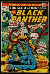6s0310 JUNGLE ACTION #7 comic book Nov 1973 Black Panther cover art by Rich Buckler & Klaus Janson!
