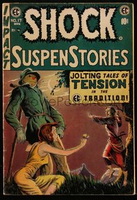 6s0146 SHOCK SUSPENSTORIES #17 comic book Oct 1954 George Evans cover, Reed Crandall, Kamen, Orlando