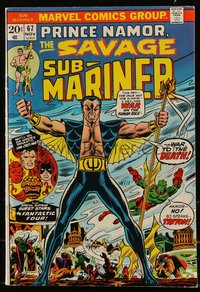 6s0323 SUB-MARINER #67 comic book Nov 1973 John Romita & Mike Esposito cover art, Fantastic Four!